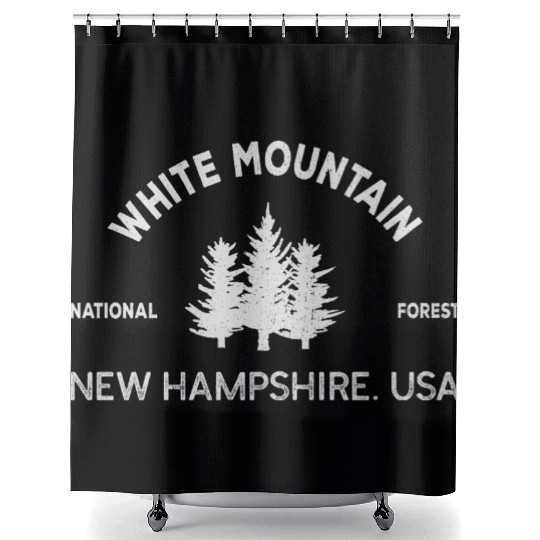 White Mountains Forest Nature New Hampshire Shower Curtains
