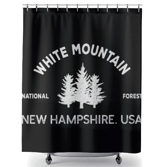 White Mountains Forest Nature New Hampshire Shower Curtains