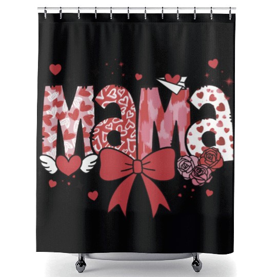 Mama Valentine Shower Curtains