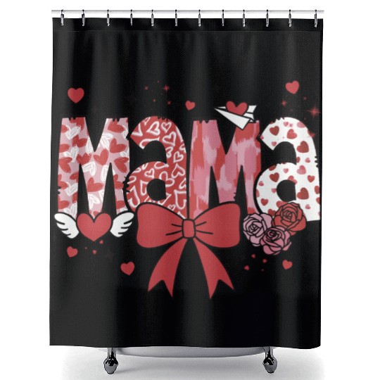 Mama Valentine Shower Curtains