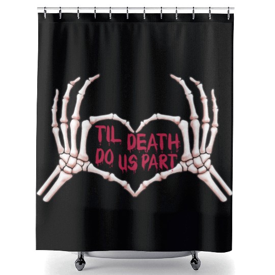 Valentines Day, Retro Valentine, Coquete Valentine Shower Curtains