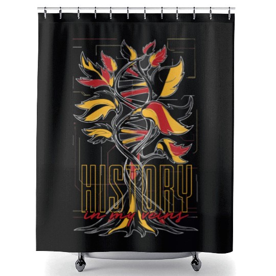 Genealogy Genealogist German History In My Veins Shower Curtains