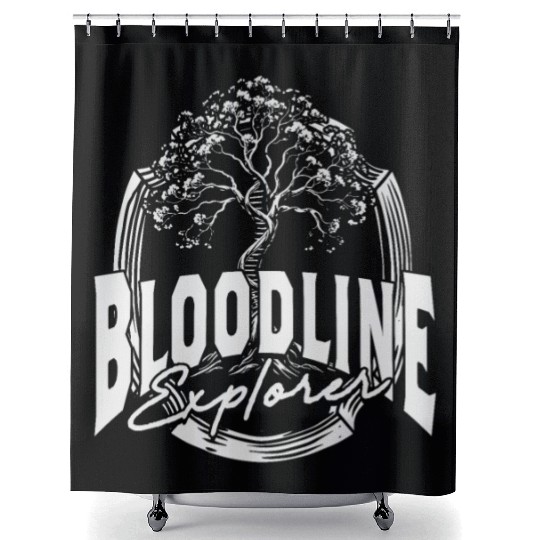 Genealogy Genealogist Bloodline Explorer Shower Curtains