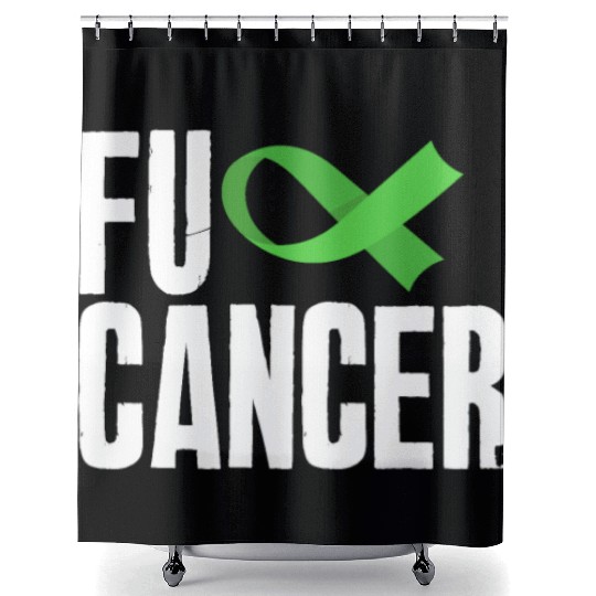 Non-Hodgkin Lymphoma Awareness Fuck Cancer Shower Curtains