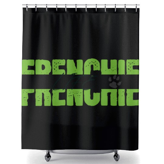 Frenchie Life Shower Curtains