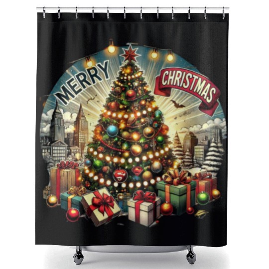 Classic Christmas Tree Design - Christmas Gifts Shower Curtains