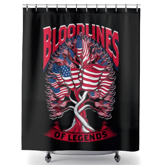 Genealogy Genealogist USA American Ancestry Shower Curtains