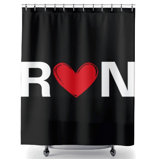 Valentine’s Day for Fitness Lovers Running gifts Shower Curtains