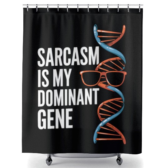 Sarcastic Genealogy DNA Test Genetics Biologist Shower Curtains