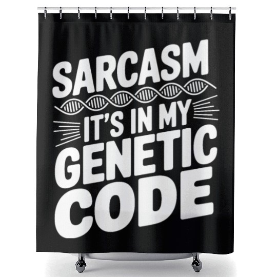 Sarcastic Genealogy DNA Test Genetics Biologist Shower Curtains