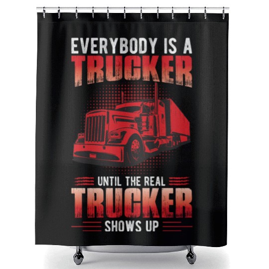 Truck Driver Collection Shower Curtains