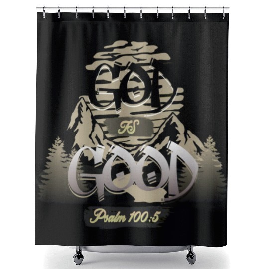 God is good faith Shower Curtains