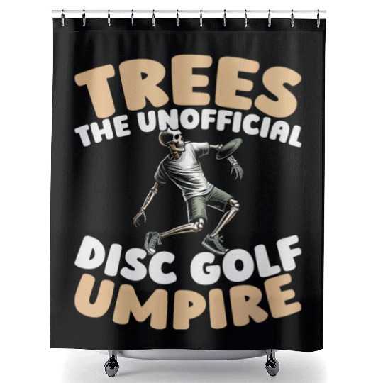 Disc Golf Frisbee Golf Tree Shower Curtains