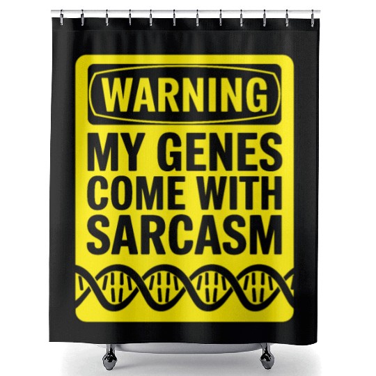 Sarcastic Genealogy DNA Test Genetics Biologist Shower Curtains