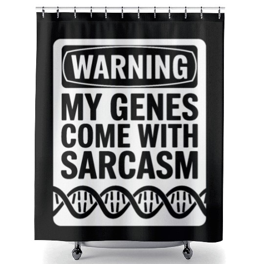 Sarcastic Genealogy DNA Test Genetics Biologist Shower Curtains
