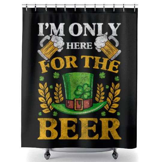 Pub Shamrock Pot World Tour Shower Curtains