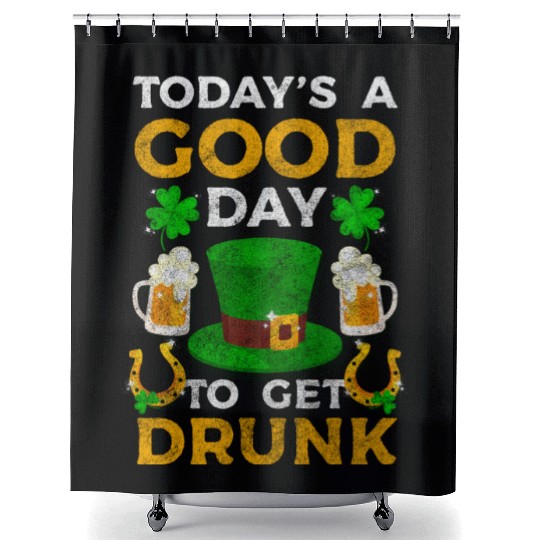 Pub Shamrock Gold World Tour Shower Curtains