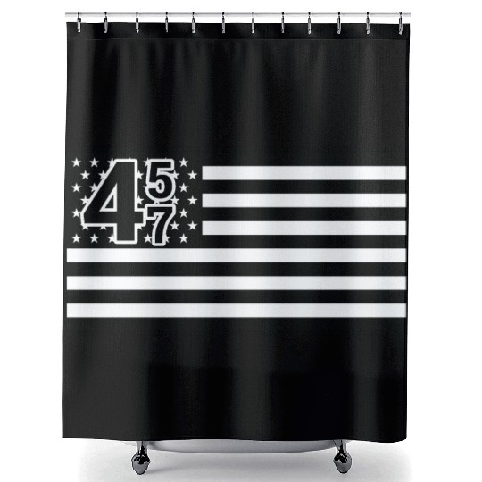 Trump 45 47 President Trump Republican Shower Curtains