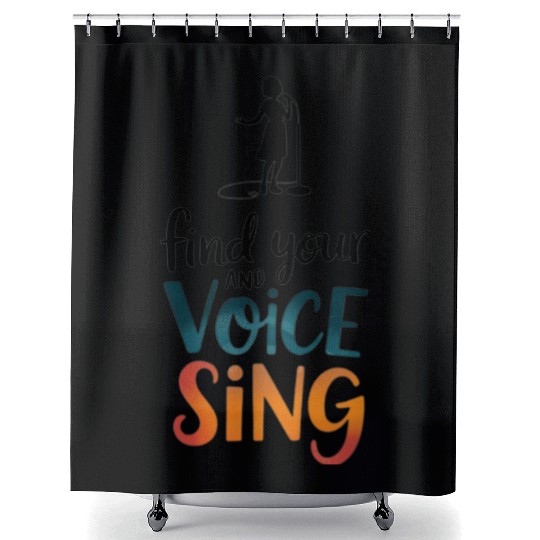 Sing Your Heart Out Shower Curtains