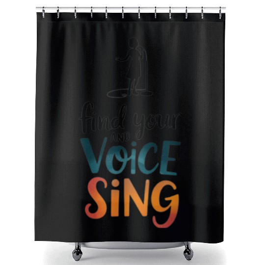 Sing Your Heart Out Shower Curtains
