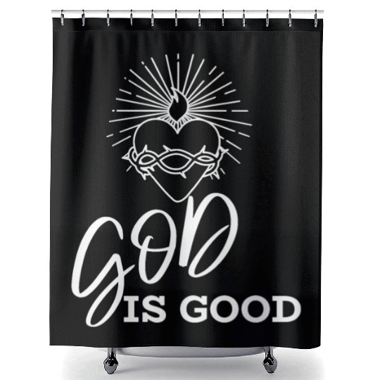 God is good Shower Curtains