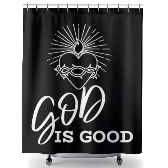 God is good Shower Curtains