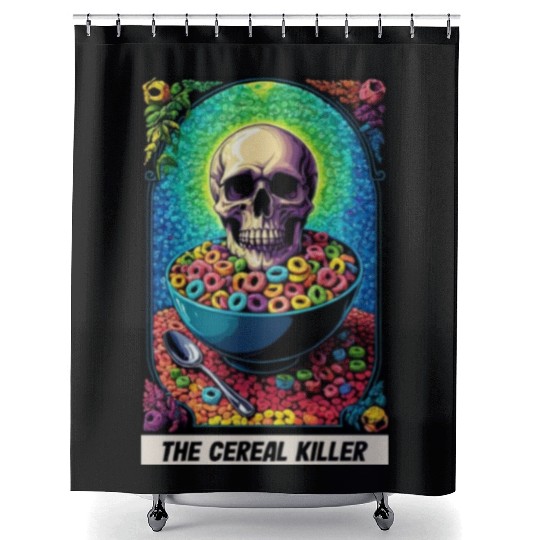 The Cereal Killer Shower Curtains