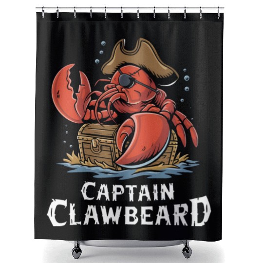 Pirate Lobster Shower Curtains