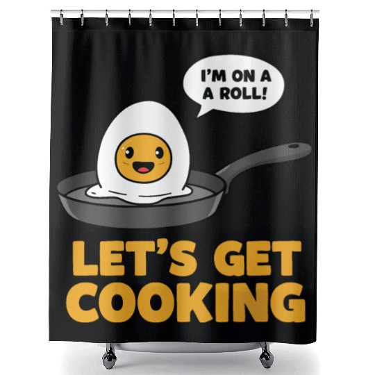 Lets Get Cooking Shower Curtains