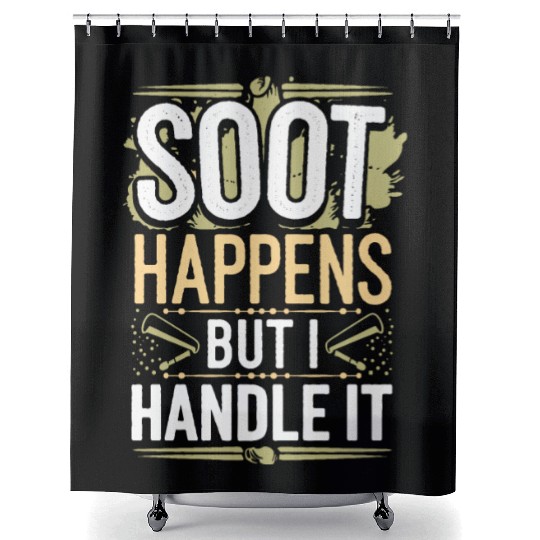 Chimney Sweeping Traditional Trades Fireplace Shower Curtains