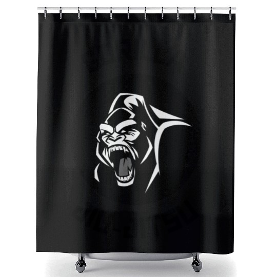 Gorilla Jiu Jitsu Shower Curtains