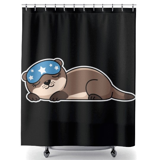 Sleepy Otter Dreams Shower Curtains
