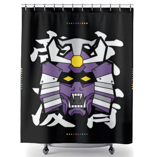 SEKMOLAI - Samurai Purple Shower Curtains