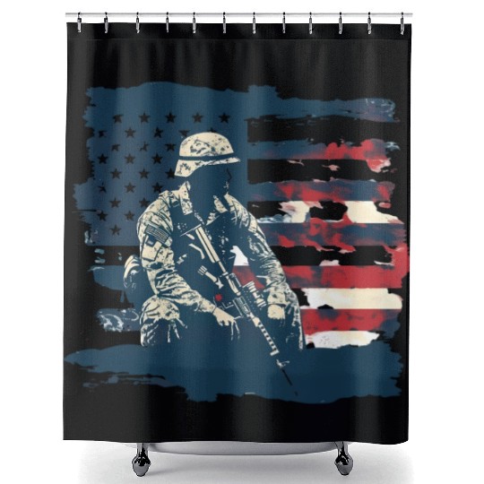 US Memorial Day Shower Curtains