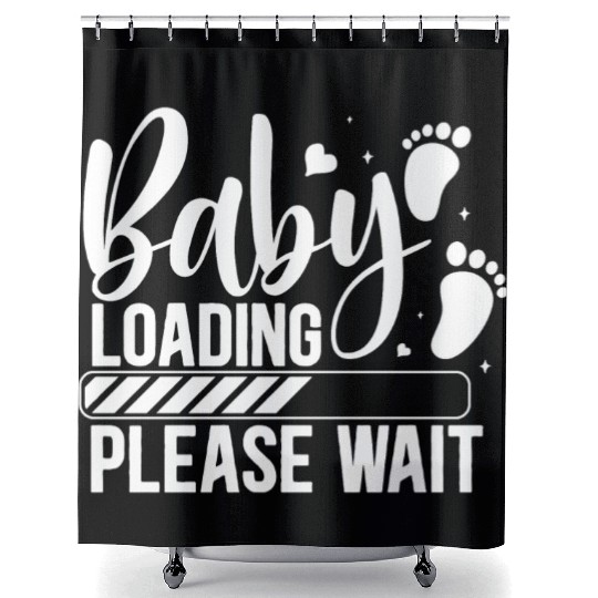 Baby loading babes women mother design newborn Shower Curtains