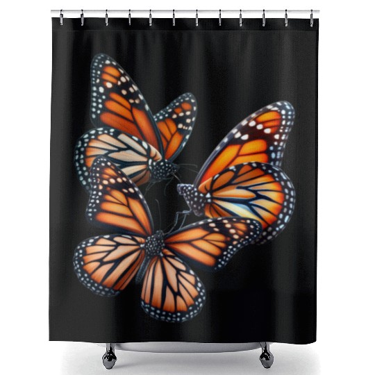 Monarch Butterflies Butterfly Lover Lepidopterist Shower Curtains