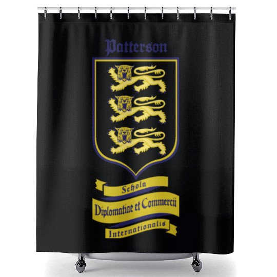 Patterson Underground Heraldic Shield Light Shower Curtains