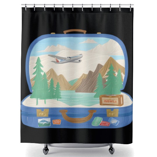 Wanderlust Spirit - Embrace the Journey Shower Curtains