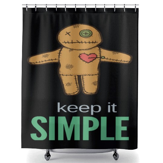 keep it simple Shower Curtains