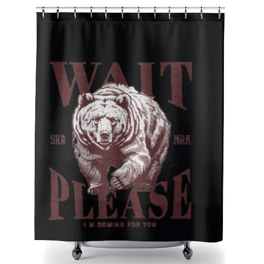 Grizzly bear Texture Shower Curtains