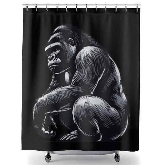 Gorilla Shower Curtains