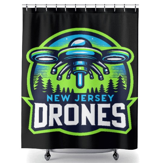 New Jersey Drones Shower Curtains
