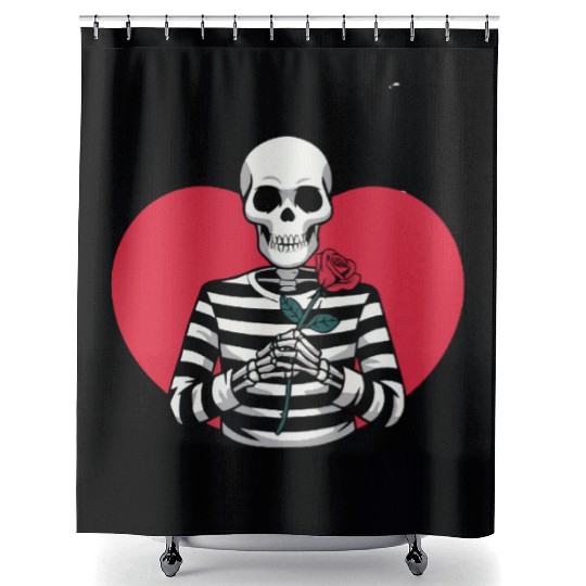 Dead Inside But It's Valentine's | Funny Valentine Shower Curtains