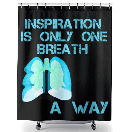 TAKE A GOOD BREATH, INSPIRATION 2025 Shower Curtains
