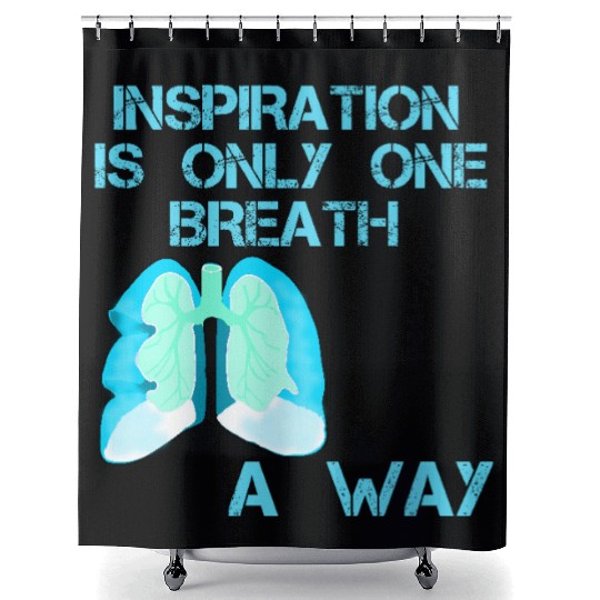 TAKE A GOOD BREATH, INSPIRATION 2025 Shower Curtains