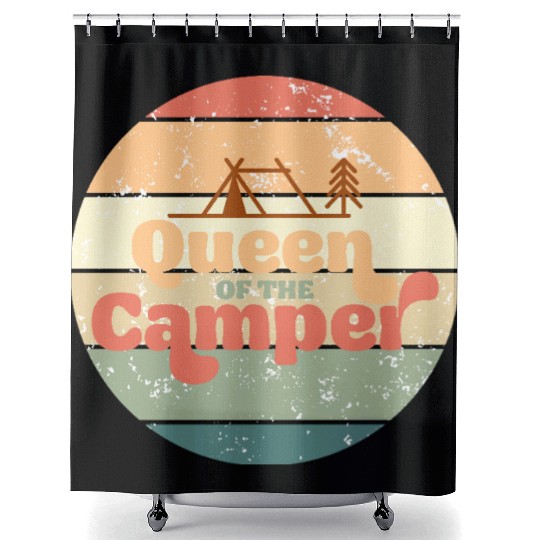 Queen Of The Camper Shower Curtains