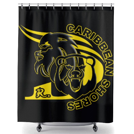 6 Dr lion bear Shower Curtains