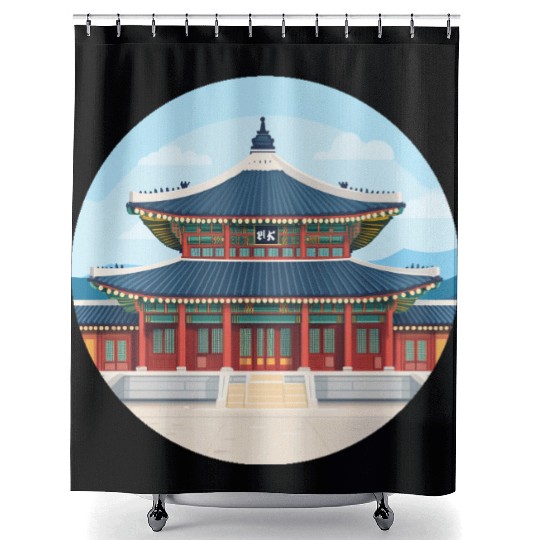 Old school Chinese kung fu Shower Curtains