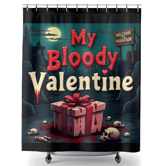 My bloody Valentine Shower Curtains