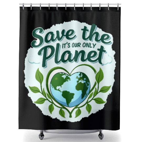 Eco-Friendly Earth Design Shower Curtains
